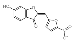 6-hydroxy-2-[(5-nitro-2-furyl)methylidene]benzofuran-3-one Structure