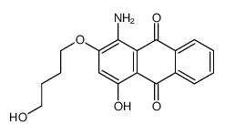 1-amino-4-hydroxy-2-(4-hydroxybutoxy)anthracene-9,10-dione结构式