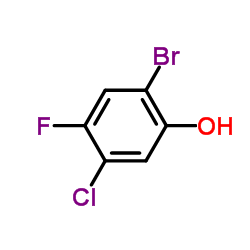 2-Bromo-5-chloro-4-fluorophenol Structure