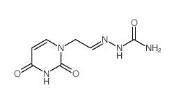 Hydrazinecarboxamide,2-[2-(3,4-dihydro-2,4-dioxo-1(2H)-pyrimidinyl)ethylidene]- structure