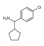 p-Chlor-α-cyclopentylbenzylamin structure