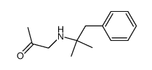 1-[(1,1-Dimethyl-2-phenylethyl)amino]-2-propanone Structure