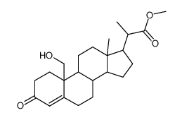 (20S)-19-Hydroxy-3-oxopregn-4-ene-20-carboxylic acid methyl ester structure