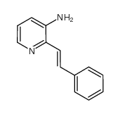 2-(2-苯基乙烯基)-3-氨基吡啶结构式