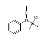 N-[chloro(dimethyl)silyl]-N-trimethylsilylaniline Structure