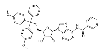 5'-O-DMT-N6-Bz-2'-ara-F-2'-dA结构式