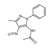 N-(5-methyl-4-nitroso-2-phenyl-2H-pyrazol-3-yl)-acetamide Structure