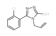 3H-1,2,4-Triazole-3-thione,5-(2-chlorophenyl)-2,4-dihydro-4-(2-propen-1-yl)- Structure