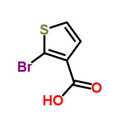 2-Bromo-3-thiophenecarboxylic acid Structure