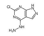 6-Chloro-4-hydrazino-1H-pyrazolo[3,4-d]pyrimidine Structure