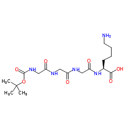 Boc-Gly-Gly-Gly-Lys-OH结构式