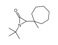 1-tert-butyl-3-(1-methylcycloheptyl)aziridin-2-one结构式