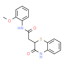 N-(2-methoxyphenyl)-2-(3-oxo-3,4-dihydro-2H-benzo[b][1,4]thiazin-2-yl)acetamide Structure