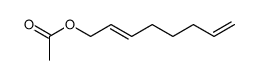 (2E)-2,7-Octadiene-1-ol acetate structure