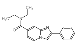 N,N-diethyl-8-phenyl-1,7-diazabicyclo[4.3.0]nona-2,4,6,8-tetraene-4-carboxamide Structure