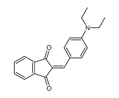 2-[[4-(diethylamino)phenyl]methylene]-1H-indene-1,3(2H)-dione Structure