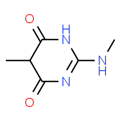 4,6(1H,5H)-Pyrimidinedione, 5-methyl-2-(methylamino)- (9CI) Structure