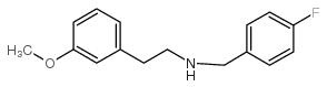 N-[(4-fluorophenyl)methyl]-2-(3-methoxyphenyl)ethanamine结构式