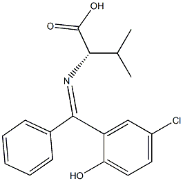 N-[(5-Chloro-2-Hydroxyphenyl)Phenylmethylene]-L-Valine structure