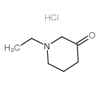 3-Piperidinone,1-ethyl-, hydrochloride (1:1) structure