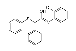 N-(2-chlorophenyl)-2-phenyl-2-phenylsulfanylacetamide结构式