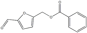 (5-formylfuran-2-yl)methyl benzoate结构式