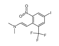 trans-2-(β-(dimethylamino)vinyl)-5-iodo-3-nitrobenzotrifluoride结构式