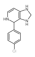 3H-Imidazo[4,5-c]pyridine,4-(4-chlorophenyl)-4,5,6,7-tetrahydro-结构式