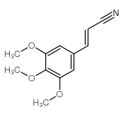 3,4,5-三甲氧基肉桂腈结构式