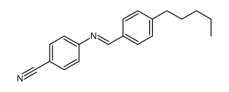 4-[(4-pentylbenzylidene)amino]benzonitrile structure