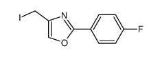 2-(4-fluorophenyl)-4-(iodomethyl)oxazole结构式