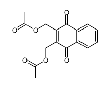 [3-(acetyloxymethyl)-1,4-dioxonaphthalen-2-yl]methyl acetate Structure