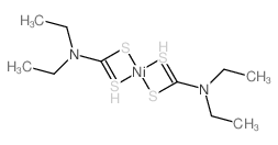 Nickel, bis (diethylcarbamodithioato-S,S)-结构式