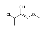2-chloro-N-methoxypropanamide结构式