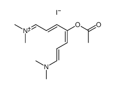 4-acetoxy-1,7-bis-dimethylamino heptamethinium, iodide Structure