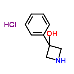 3-Phenyl-3-azetidinol hydrochloride (1:1) structure