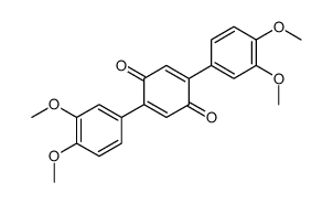 2,5-bis(3,4-dimethoxyphenyl)cyclohexa-2,5-diene-1,4-dione结构式