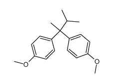 2,2-bis-(4-methoxy-phenyl)-3-methyl-butane Structure