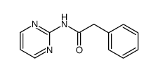 2-phenyl-N-(pyrimidin-2-yl)acetamide Structure