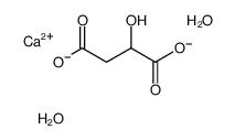 calcium,2-hydroxybutanedioate,dihydrate Structure