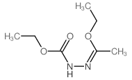 Hydrazinecarboxylicacid, 2-(1-ethoxyethylidene)-, ethyl ester picture