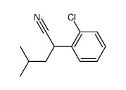 2-(2-Chloro-phenyl)-4-methyl-pentanenitrile Structure