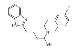 (9CI)-n-[2-(1H-苯并咪唑-2-基)乙基]-n-乙基-n-[(4-氟苯基)甲基]-硫脲结构式