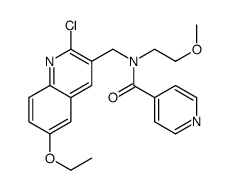 4-Pyridinecarboxamide,N-[(2-chloro-6-ethoxy-3-quinolinyl)methyl]-N-(2-methoxyethyl)-(9CI) picture