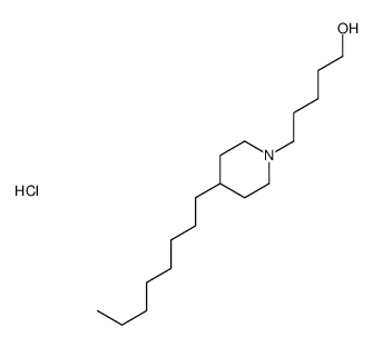 5-(4-octylpiperidin-1-yl)pentan-1-ol,hydrochloride结构式