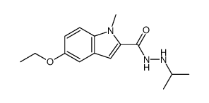 N2-Isopropyl-2-(1-methyl-5-ethoxyindolyl)-carbohydrazid Structure