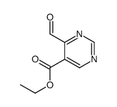 ethyl 4-formylpyrimidine-5-carboxylate结构式