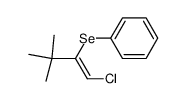 Z-1-Chlor-3,3-dimethyl-2-phenylseleno-1-buten Structure