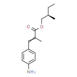 3-(4-Aminophenyl)-2-methylpropenoic acid (R)-2-methylbutyl ester结构式