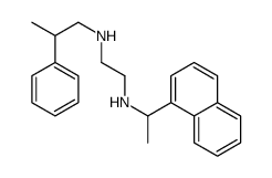 N'-(1-naphthalen-1-ylethyl)-N-(2-phenylpropyl)ethane-1,2-diamine结构式